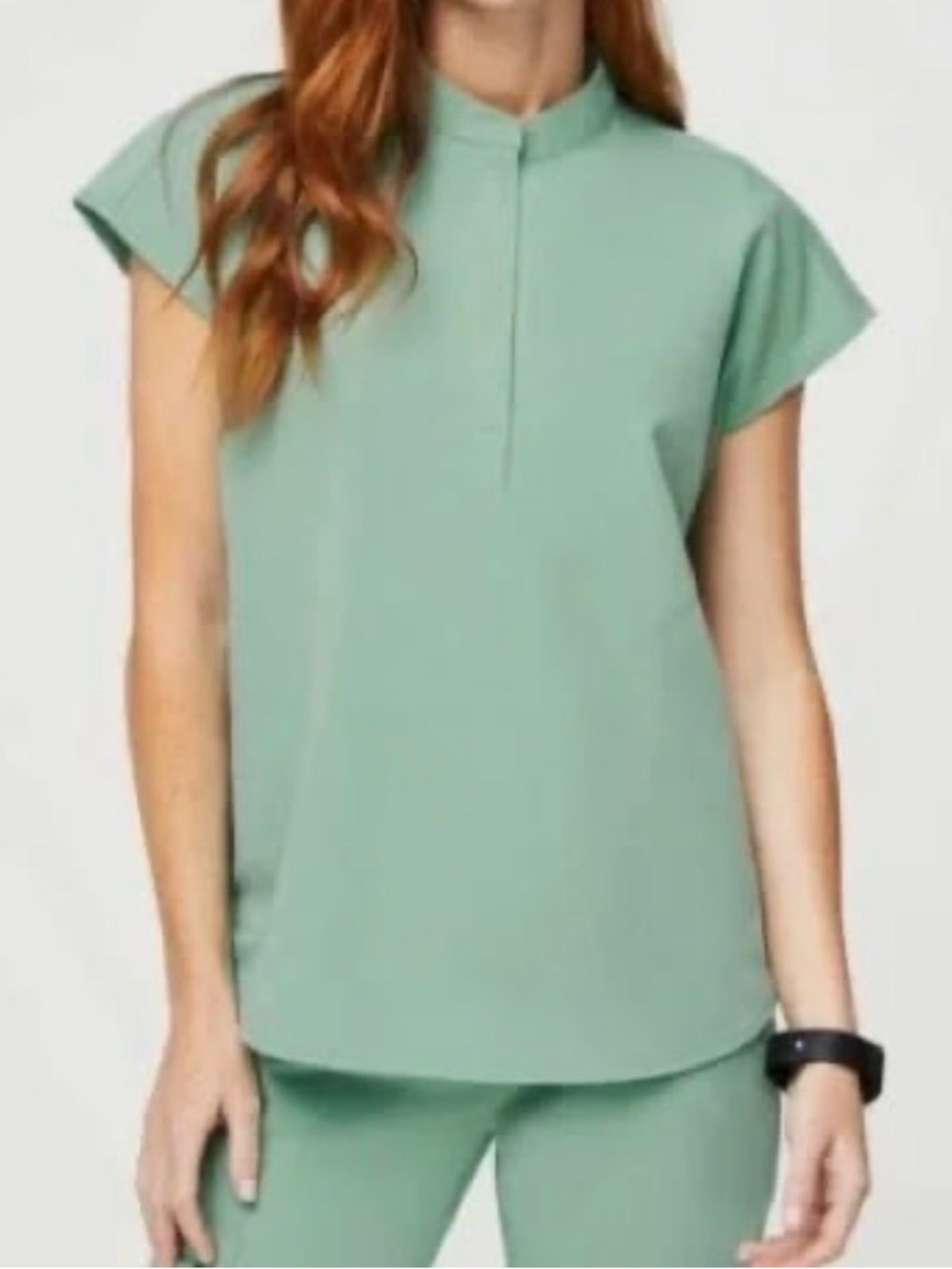 FIGS Rafaela Scrub Top - Jade, Medium